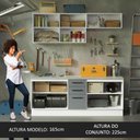 Ver imagem 6 de Kit com 2 Balcões e 2 Armários Aéreos Multiuso 200cm Agata Madesa