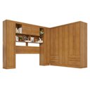Ver imagem 3 de Guarda-roupa Casal Modulado Andorra 10 Portas 4 Gavetas Cinamomo - Pnr Móveis