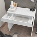 Ver imagem 5 de Mesa Escrivaninha 80cm C/ 01 Gaveta Branco
