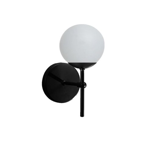Arandela Moderna Jabuticaba Preta Globo Bola de Vidro Arevo Iluminação TRANSPARENTE