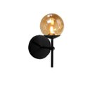 Ver imagem 2 de Arandela Moderna Jabuticaba Preta Globo Bola de Vidro Arevo Iluminação TRANSPARENTE