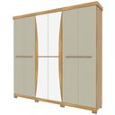 Ver imagem 3 de Guarda-Roupa Casal com Espelho 6 Portas 4 Gavetas Colorado