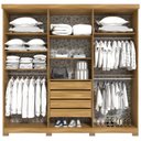 Ver imagem 2 de Guarda-Roupa Casal com Espelho 6 Portas 4 Gavetas Colorado