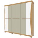 Ver imagem 5 de Guarda-Roupa Casal com Espelho 6 Portas 4 Gavetas Colorado