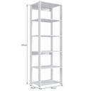 Ver imagem 4 de Estante Livreiro 183x60cm 05 Prateleiras Branco Proddy Branco