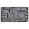 Tapete Sisal Sala Quarto 2,00x2,50 Preto/ Cinza S-586 - 2