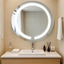 Ver imagem 4 de Espelho Redondo 60cm Iluminação Direta com 2 Leds Touch Reduna