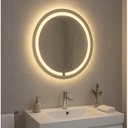 Ver imagem 5 de Espelho Redondo 60cm Iluminação Direta com 2 Leds Touch Reduna