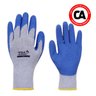 Kit 2 Luvas de Segurança Corrugada Azul Mecânica Grip Volk Proteção Mecânica - 2