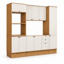Ver imagem 3 de Cozinha Modulada Completa Americana 11 Portas Provence Cinamomo/Off White