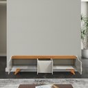 Ver imagem 6 de Rack Atenas 220 - Mv - Rei de Casa Off White/naturalle