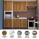 Ver imagem 4 de Cozinha Modulada Compacta com 4 Peças e Tampo Sofia Luciane Móveis