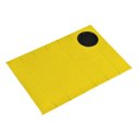 Ver imagem 3 de 2 Jogo Americano Retangular Mesa Posta Amarelo Corino 30x43
