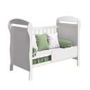 Ver imagem 4 de Berço Americano 2 em 1 Danny Vira Sofazinho Infantil Branco Brilho Quarto de Bebê - Reller