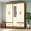 Ver imagem 1 de Guarda Roupa 5 Portas 2 Gavetas B60 Briz