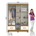Ver imagem 2 de Guarda Roupa 5 Portas 2 Gavetas B60 Briz