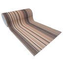 Ver imagem 2 de Tapete Passadeira Emborrachada Pvc Antiderrapante 0,65x4,00m Listrado Preto Marrom