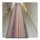 Ver imagem 3 de Tapete Passadeira Emborrachada Pvc Antiderrapante 0,65x4,00m Listrado Preto Marrom
