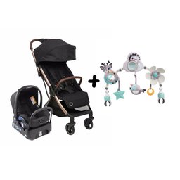 Travel System Eva Trio Essential Black Champagne Maxi-Cosi + Arco Sunny Stroll - 1