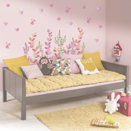 Adesivo de Parede Infantil Cascata de Amor - Flores Adesivos Primeiro Quarto 3 Cartelas Candy Color - 2