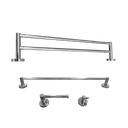 Ver imagem 1 de Kit Papeleira Cabide Toalheiro Duplo 60cm Toalheiro 60cm