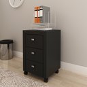 Ver imagem 2 de Gaveteiro 38,5x60,5cm com 3 Gavetas e Rodízio ME4108