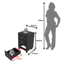 Ver imagem 4 de Gaveteiro 38,5x60,5cm com 3 Gavetas e Rodízio ME4108