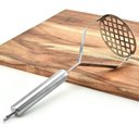 Ver imagem 6 de Amassador Espremedor de Batatas Manual Profissional Aço Inox