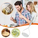 Ver imagem 3 de Amassador Espremedor de Batatas Manual Profissional Aço Inox