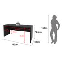 Ver imagem 4 de Escrivaninha Mesa Escritório ME4109 163cm Preto