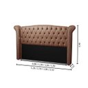 Ver imagem 3 de Cabeceira Cama Box King Size Estofada Couro Sintético Grécia:1827