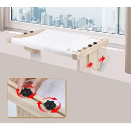 Cama de Gato Suspensa para Fixação em  Janela ou Cama - 7