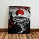 Ver imagem 6 de Kit 3 Quadro Decorativo Paisagem Japonesa Japão Samurai Qualidade Premium 40x28cm