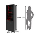 Ver imagem 4 de Armário Alto para Escritório 171,5x60cm com 2 Portas e 5 Prateleiras ME4110