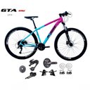 Ver imagem 1 de Bicicleta Aro 29 Ksw Xlt Kit 2x9 Gta Sunrun Freio Disco K7 11/36 Pedivela 24/38d Garfo com Trava -