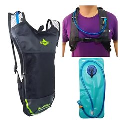 Mochila de Hidratação com Refil 2 Litros Água Corrida Trilha Bike:rosa - 4