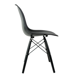 CONJUNTO 8 CADEIRAS EAMES PP PRETA PÉS EM POLIPROPILENO - 4 CONJUNTO 8 CADEIRAS EAMES PP PRETA PÉS EM POLIPROPILENO - 4
