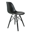 Ver imagem 2 de CONJUNTO 8 CADEIRAS EAMES PP PRETA PÉS EM POLIPROPILENO