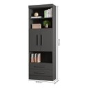 Ver imagem 2 de Estante para Livros 2 Gavetas 3700 Chumbo - Qmovi