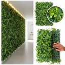 Ver imagem 1 de 13 Quadros Muro Inglês Artificial Samambaia Eucalipto 60x40 Parede Verde Permanente Cobertura Total