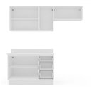 Ver imagem 3 de Cozinha Completa Amara 6 Portas 3 Gavetas 40250093 Branco - Politorno