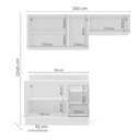 Ver imagem 4 de Cozinha Completa Amara 6 Portas 3 Gavetas 40250093 Branco - Politorno
