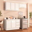 Ver imagem 1 de Cozinha Completa Amara 6 Portas 3 Gavetas 40250093 Branco - Politorno