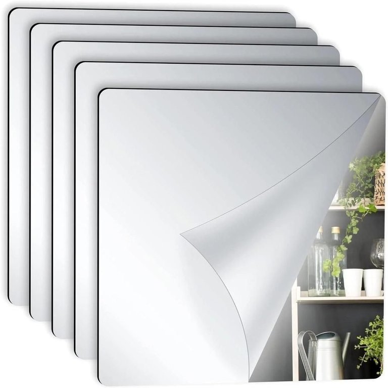 Kit 5 Espelho Adesivo Sala Jantar Acrilico Espelhado 5 Unidades Flexivel Quadrado 15x15cm Decorativo Kit 5 Espelho Adesivo Sala Jantar Acrilico Espelhado 5 Unidades Flexivel Quadrado 15x15cm Decorativo