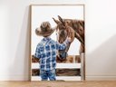 Ver imagem 3 de Quadro Decorativo Cowboy Vaqueiro Cavalo Rodeio Quarto Menino Decoração