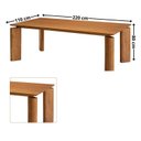 Ver imagem 3 de Sala de Jantar Mesa 220cm Tampo Laminado 8 Cadeiras Tokyo Madeira Maciça Marrom/Off White/Imbuia