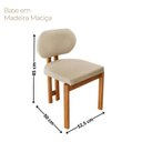 Ver imagem 4 de Sala de Jantar Mesa 220cm Tampo Laminado 8 Cadeiras Tokyo Madeira Maciça