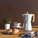 Ver imagem 2 de Cafeteira Italiana 6 Xícaras Alumínio Cor Verde Linha Verona Brinox