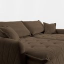 Ver imagem 4 de Sofá sem Caixa Retrátil 1,80m Softgel Sublime Boucle Marrom Cama Inbox