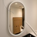 Ver imagem 2 de Espelho 80x40 Decorativo de Parede Banheiro Sala Quarto:branco